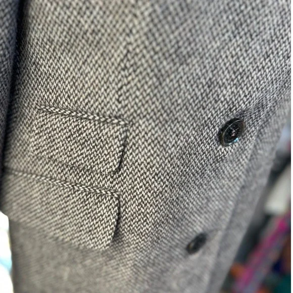 Lauren Ralph Lauren NWT SZ 4 Classic Wool Blend Herringbone Pattern Coat Jacket - Picture 9 of 16